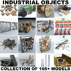 Industrial Objects Collection 3D model